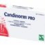 Candinorm Pro 10 óvulos, suplemento natural con ácido láctico, GOS y aloe vera para el equilibrio de la flora vaginal y bienestar íntimo femenino.