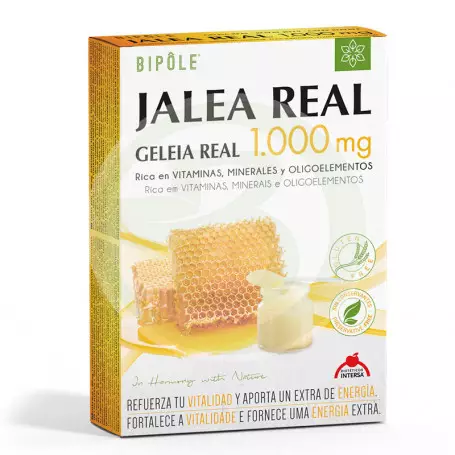 Jalea Real 1GR 20 Ampollas: aporta energía y refuerza tu vitalidad de forma natural. ¡Disfruta de todos los beneficios de la jalea real!