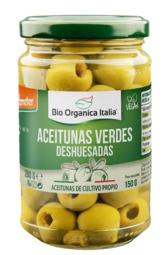 conservas ACEITUNA VERDE DESHUESADA BIO 280G