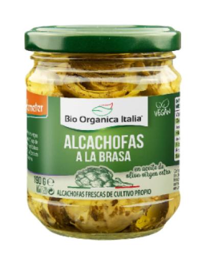 conservas ALCACHOFA A LA BRASA EN AOVE BIO 190GR