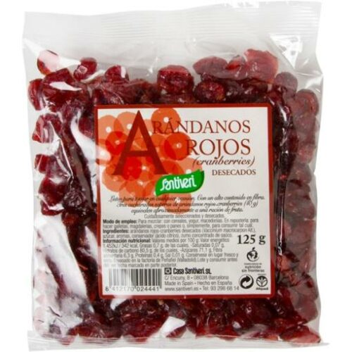 aperitivos y frutos secos ARANDANOS ROJOS DESECADOS 125grs