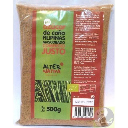 jaleas y energeticos AZUCAR MASCOBADO BIO 500GR FILIPINAS-