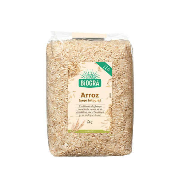 jaleas y energeticos Arroz integral largo Coc. Rápida – 1 Kg.