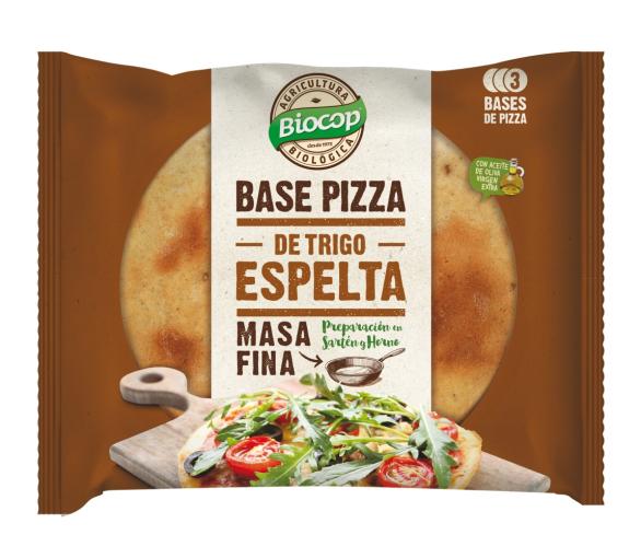 jaleas y energeticos BASE PIZZA MASA FINA ESPELTA 390G BIO