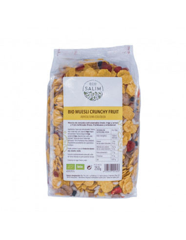 copos, mueslis y salvados BIO MUESLI CRUNCHY FRUIT250 GR.