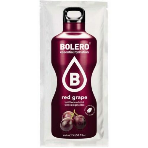 bebidas solubles BOLERO RED GRAPE UVA ROJA SOBRE 9 GRS