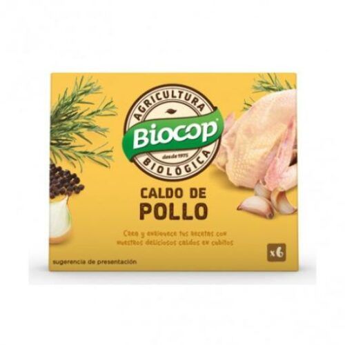 sales, condimentos y salsas CALDO CUBITOS POLLO BIO 6X11 G