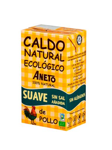 jaleas y energeticos CALDO NATURAL DE POLLO SUAVE SIN SAL AÑADIDA ECO 1L