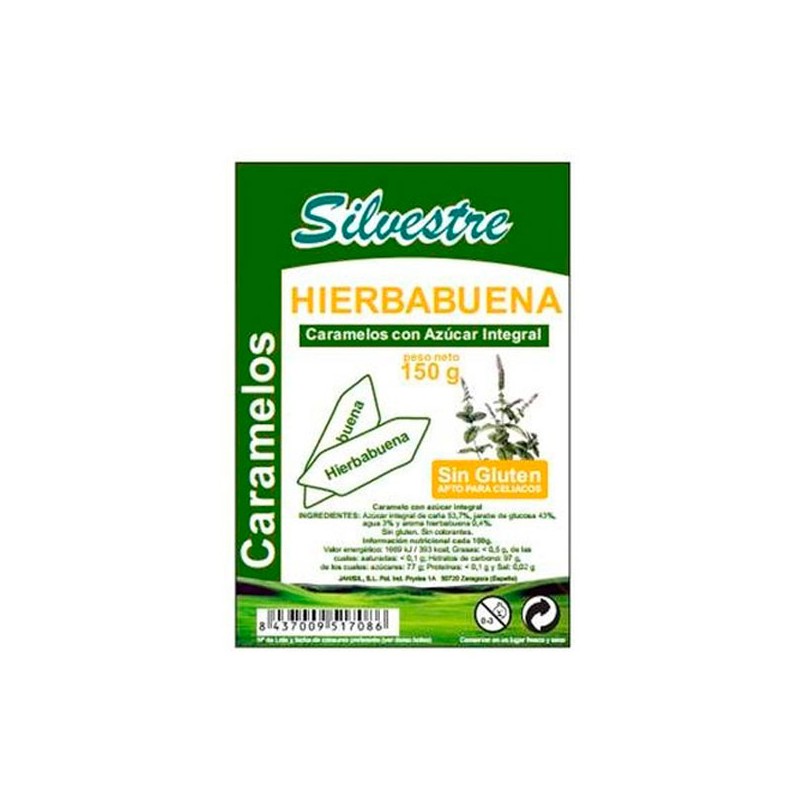 jaleas y energeticos CARAMELOS DE HIERBABUENA 150grs