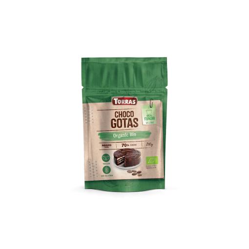 jaleas y energeticos CHOCO GOTAS NEGRO 70% CACAO BIO 200G