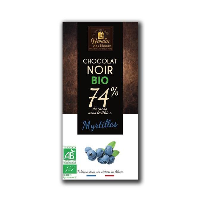 jaleas y energeticos CHOCOLATE NEGRO 74% ARANDANOS BIO 100GR