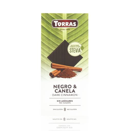 jaleas y energeticos CHOCOLATE NEGRO CON CANELA STEVIA 125 GRS