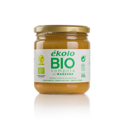 jaleas y energeticos COMPOTA DE MANZANA ÉKOLO BIO 350G