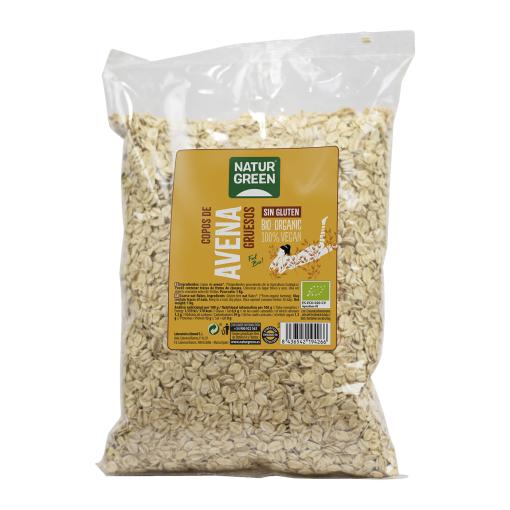 jaleas y energeticos COPOS DE AVENA GRUESOS SIN GLUTEN BIO 1 KG