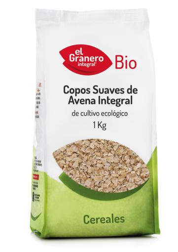 copos, mueslis y salvados COPOS SUAVES DE AVENA INTEGRAL BIO, 1 Kg