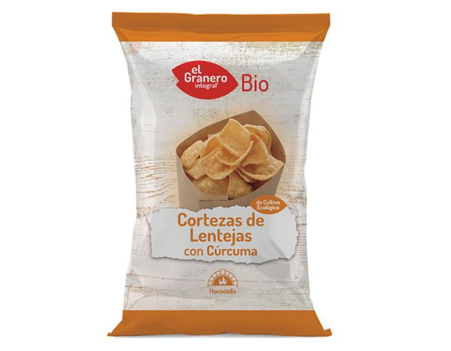 jaleas y energeticos CORTEZAS DE LENTEJAS CON CÚRCUMA BIO, 65 g