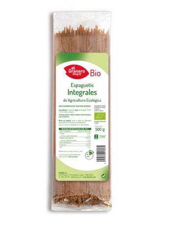 jaleas y energeticos ESPAGUETIS INTEGRALES BIO, 500 g