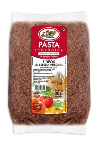 arroz y pasta FIDEOS DE TRIGO ESPELTA INTEGRAL BIO, 500 g