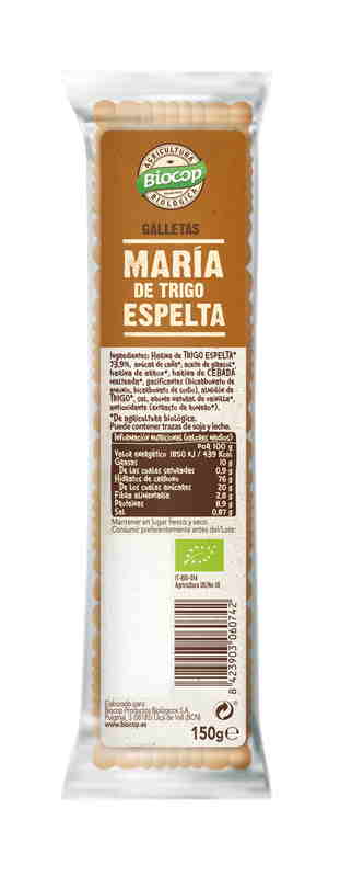 jaleas y energeticos GALLETA MARIA DE TRIGO ESPELTA 150G  BIO