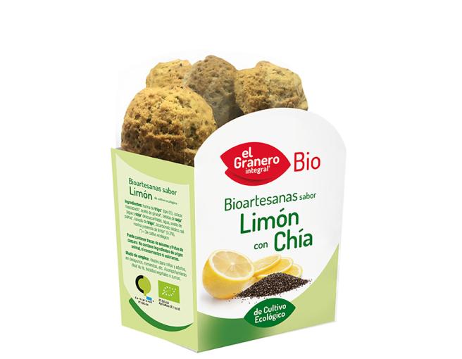 jaleas y energeticos GALLETAS ARTESANAS SABOR LIMÓN CON CHÍA, 250 g