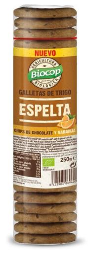 jaleas y energeticos GALLETAS ESPELTA CHIPS CHOCO NARANJA BIO 250 G