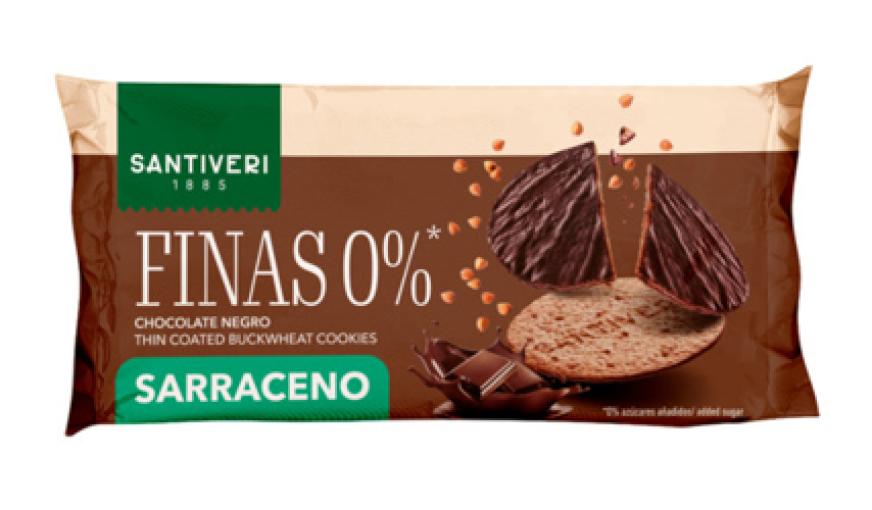 jaleas y energeticos GALLETAS FINAS SARRACENO 0% BAÑADAS CHOCO NEGRO 88GR