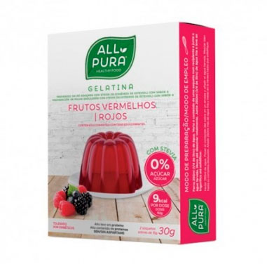 postres GELATINA FRUTOS ROJOS ZERO 30G