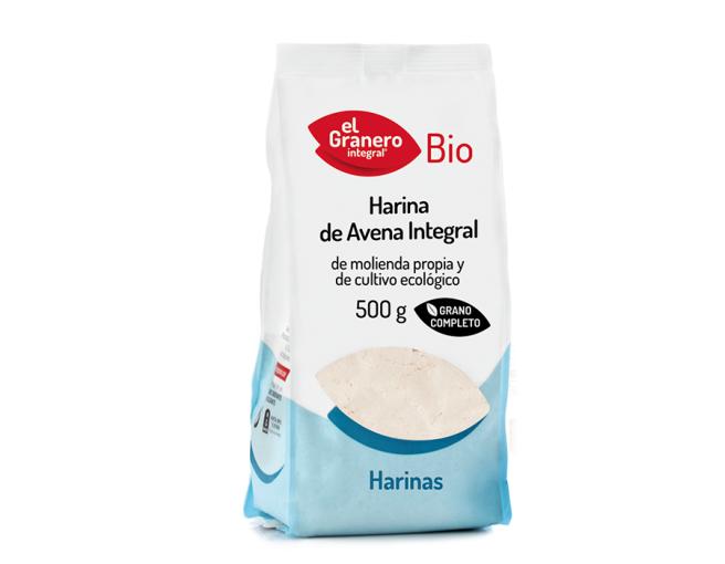 jaleas y energeticos HARINA DE AVENA INTEGRAL BIO, 500 g