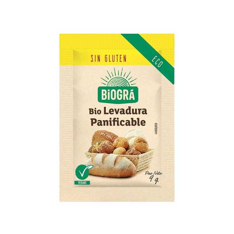 jaleas y energeticos LEVADURA PANIFICABLE BIO 9GRS S/GLUTEN