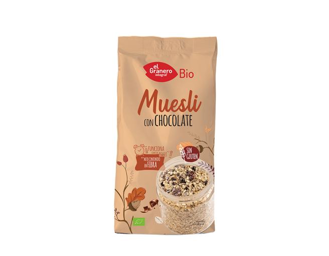 jaleas y energeticos MUESLI CON CHOCOLATE SIN GLUTEN BIO 375GR