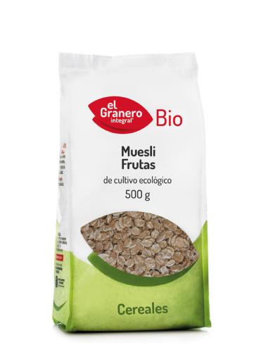 copos, mueslis y salvados MUESLI FRUTAS BIO, 500 g