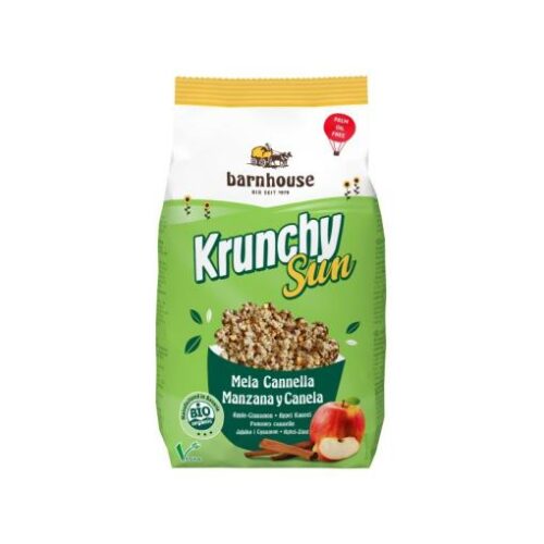 copos, mueslis y salvados MUESLI KRUNCHY SUN MANZANA Y CANELA 375GR BIO