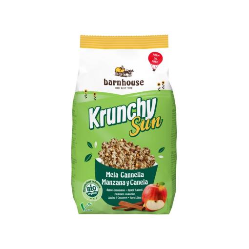 jaleas y energeticos MUESLI KRUNCHY SUN MANZANA Y CANELA BIO 375GR BIO