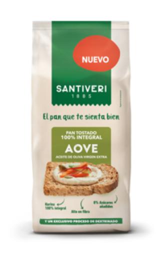 jaleas y energeticos PAN TOSTADO 100% INTEGRAL CON AOVE 200GR