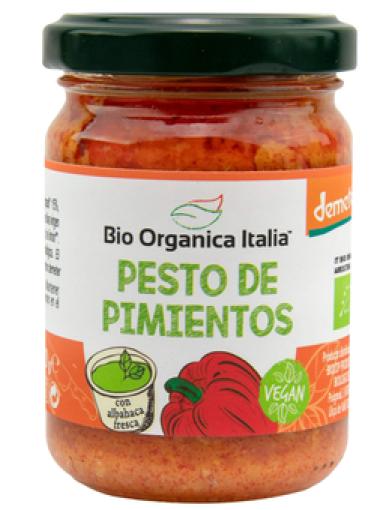 sales, condimentos y salsas PESTO DE PIMIENTOS VEG BIO 140G