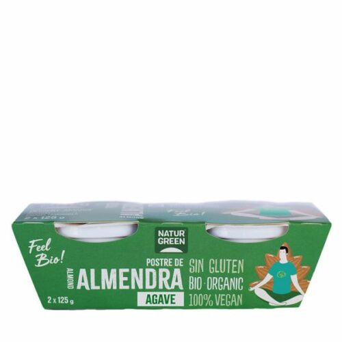 postres POSTRE ALMENDRA AGAVE 2 X 125 g BIO S/G VEG