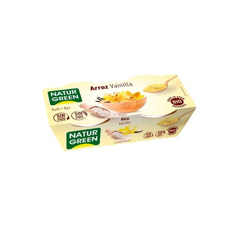 jaleas y energeticos POSTRE ARROZ VAINILLA 2 X 125 g BIO S/G VEG