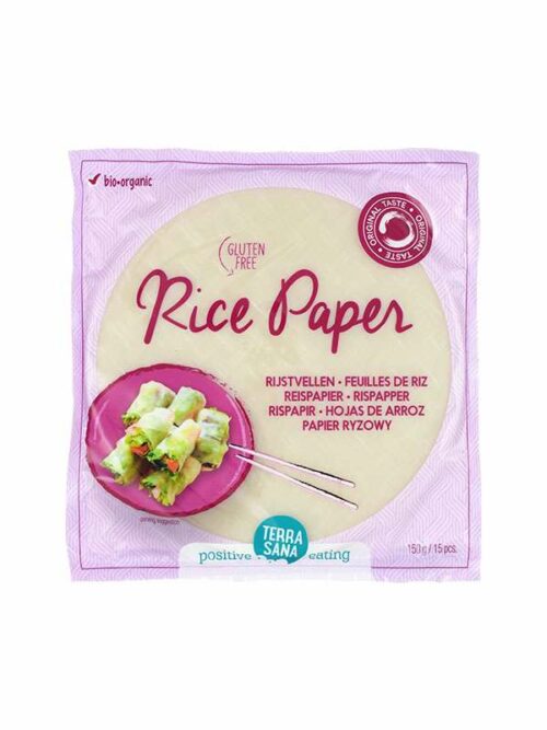 arroz y pasta Papel de arroz bio para rollitos 150gr