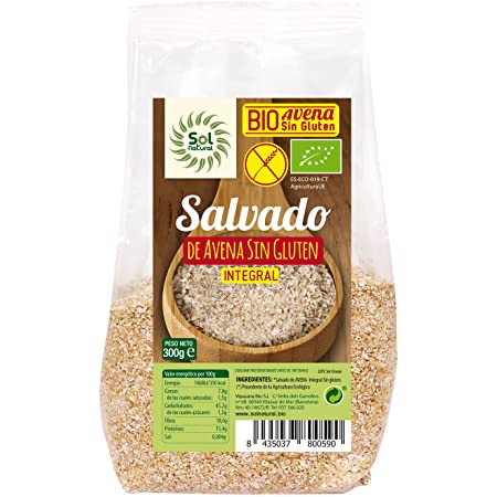 copos, mueslis y salvados SALVADO DE AVENA INTEGRAL BIO 300G. SIN GLUTEN