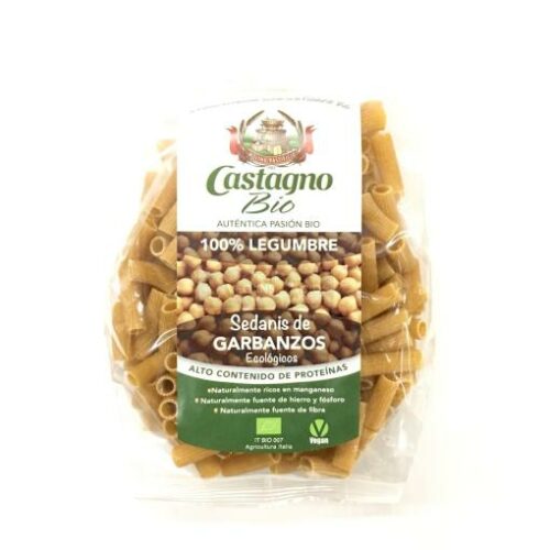 arroz y pasta SEDANIS 100% GARBANZOS ECO 250G