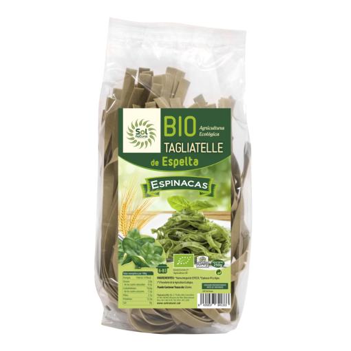 jaleas y energeticos TAGLIATELLE DE ESPELTA CON ESPINACAS BIO 250GR