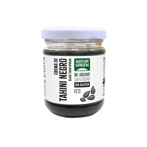 jaleas y energeticos TAHIN SESAMO NEGRO TOSTADO BIO S/G KETO 180 g