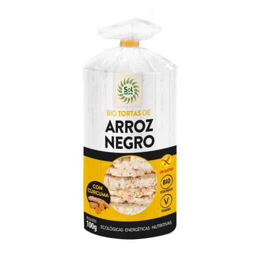 jaleas y energeticos TORTAS ARROZ NEGRO Y CURCUMA S/G BIO 100GR