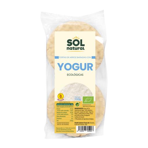 jaleas y energeticos TORTAS DE ARROZ CON YOGUR NATURAL 100 grs