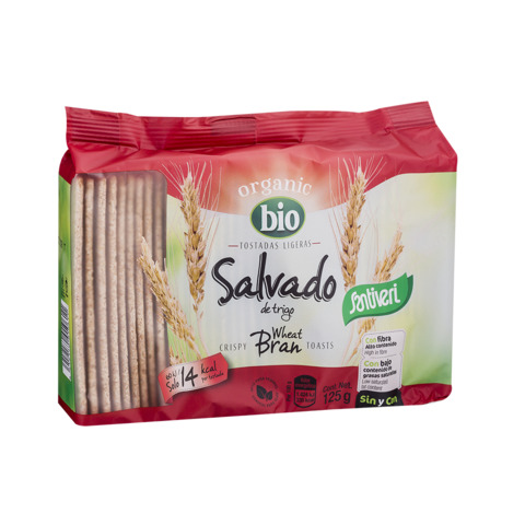 pan TOSTADAS CON SALVADO 125 grs