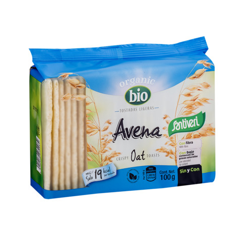 jaleas y energeticos TOSTADAS DE AVENA 100 grs Bio