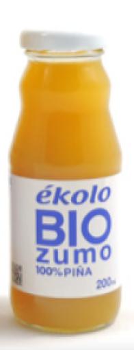 bebidas ZUMO DE PIÑA BIO, 100% EXPRIMIDO,200ML