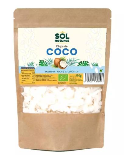 aperitivos y frutos secos CHIPS DE COCO DESHIDRATADO BIO 150 GRS