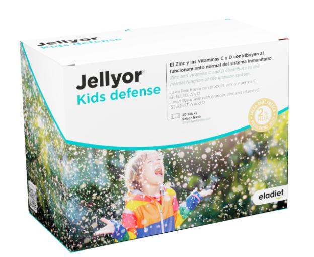 infantil. JELLYOR JALEA KIDS DEFENSAS 20 STICKS SABOR FRESA