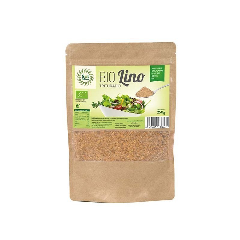 jaleas y energeticos LINO DORADO TRITURADO BIO 250GR